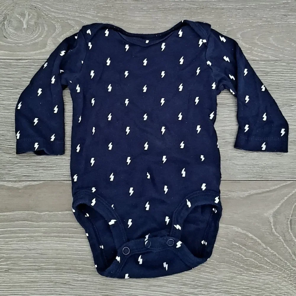 Carter's Blue Lightning Bolt Bodysuit